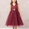 Tip Top  Children's Party Dress in Bright Blue Tulle - Image 3