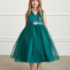 Tip Top  Children's Party Dress in Bright Blue Tulle - Image 4