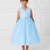 Tip Top  Children's Party Dress in Bright Blue Tulle - Image 13