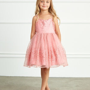 Short Tip Top Children's Dress in Pink Tulle Party Dress
