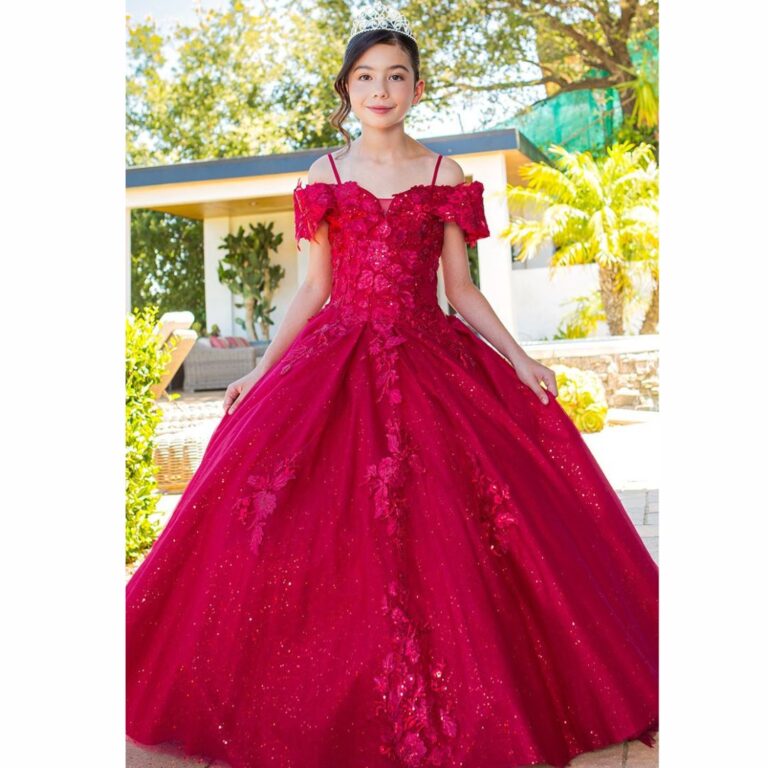 Cinderella Long Mini Quinceanera Dress