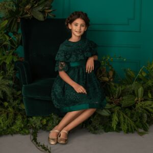 Patachou Girl Green Dress