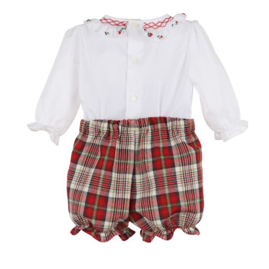 Luli & Me Stewart Plaid Girl Set