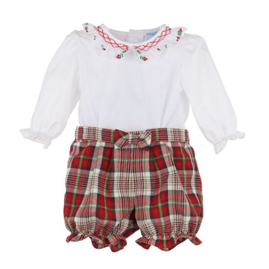 Stewart plaid girl set