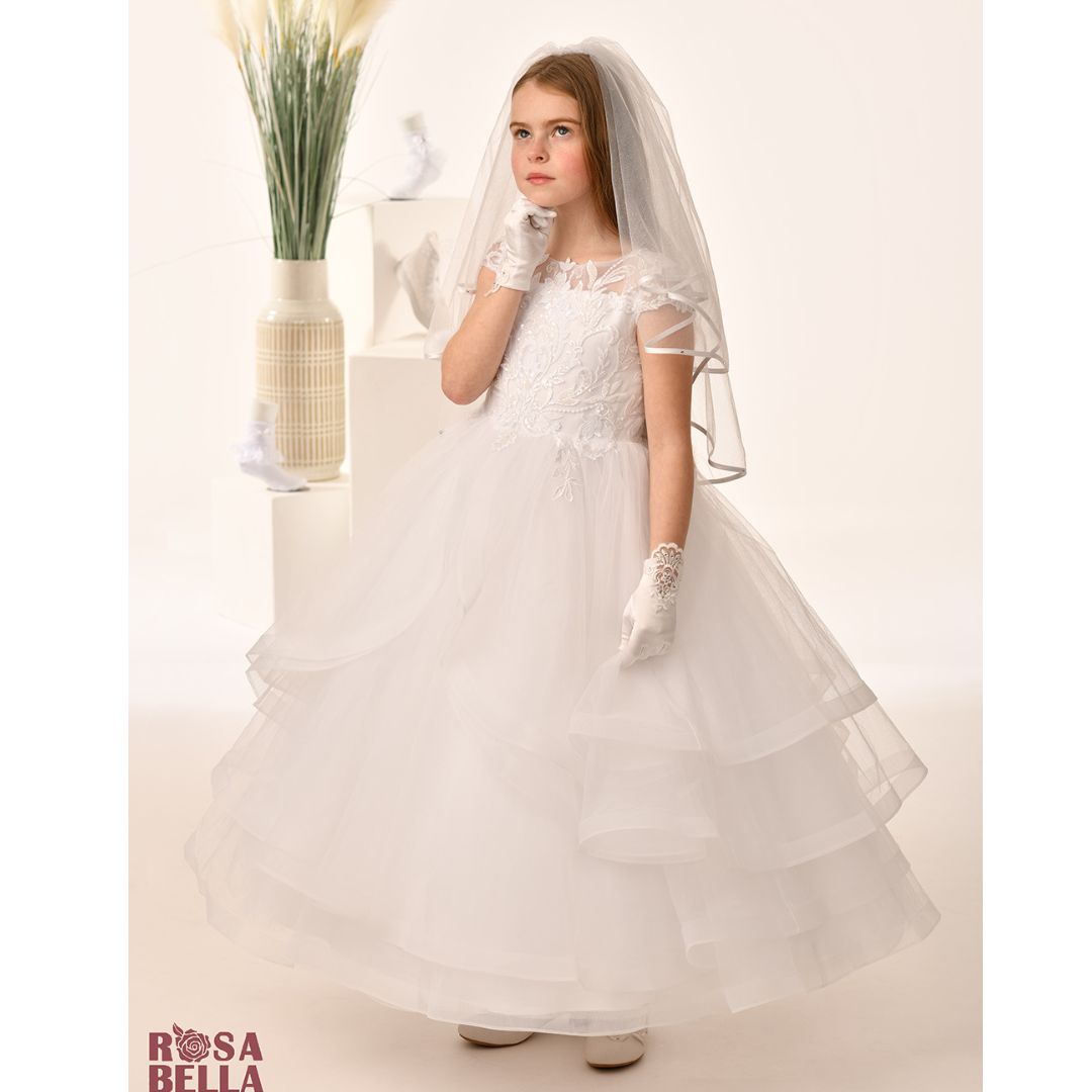 Sweetie Pie Dream Charm Layered Lace Communion Dress