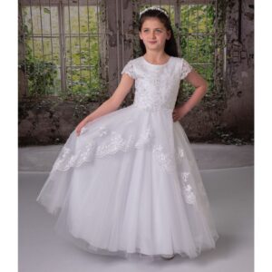 Sweetie Pie Long White Communion Dress