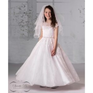 Sweetie Pie Long White Communion Dress