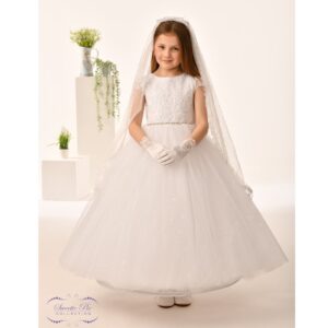 Sweetie Pie Long White Communion Dress