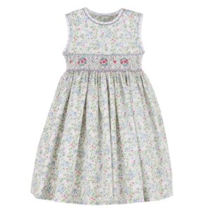 Luli & Me Berry Bouquet Dress, Fuchsia