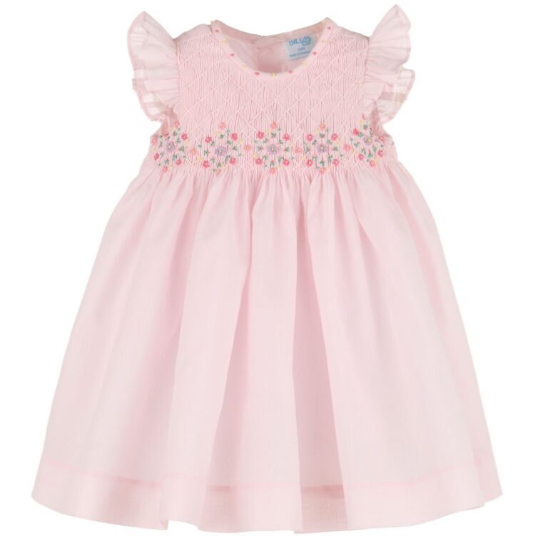 Luli & Me - Pink Dress with Smock