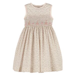 Luli & Me Tea Smock Dress, Pink