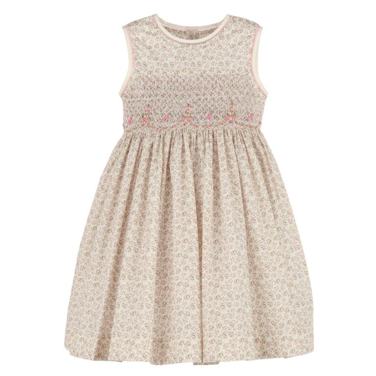 Luli & Me Tea Smock Dress, Pink