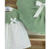 Mac Illusion - Baby Dress With Knit Detail In Green