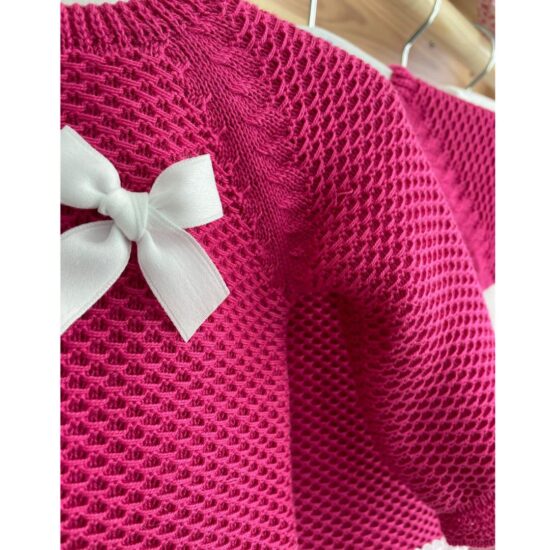 Mac Illusion - Baby Knitted Set in Fuchsia