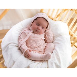 Mac Illusion - Baby knit set in powder pink tone