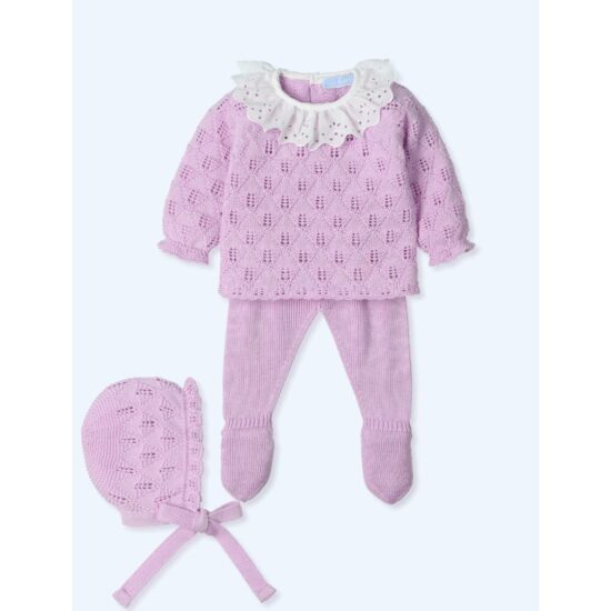 Mac Illusion - Knitted Set for Baby in Lilac