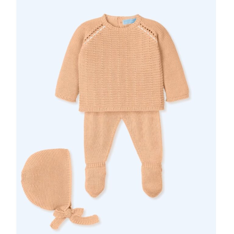 Mac Illusion - Knitted Set for Baby in Sand Color