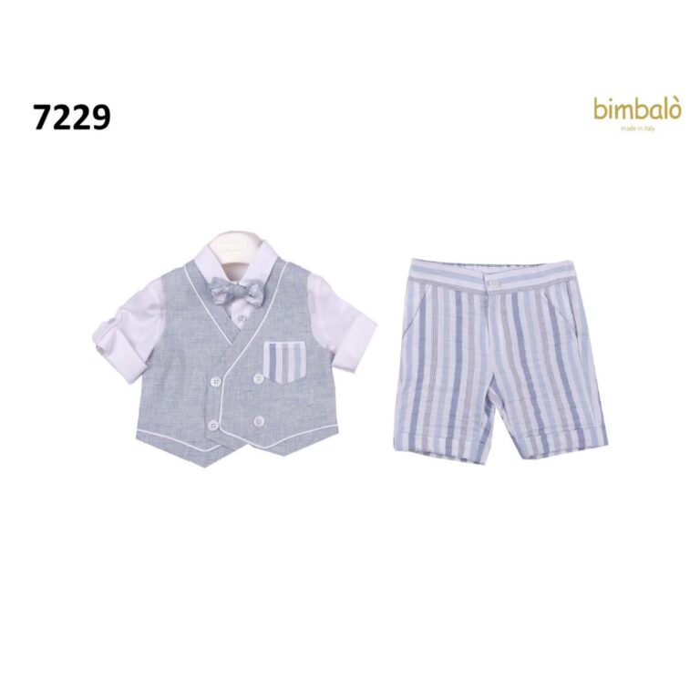 Bimbalò Striped Light Blue Set for Boys