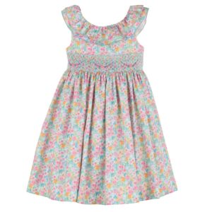 Luli&Me Multicolor Floral Dress with Ruffles