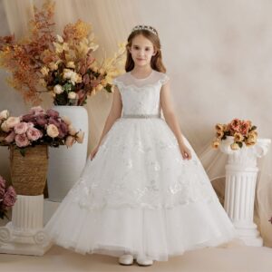 Princess Daliana - Lace and Tulle Communion Dress