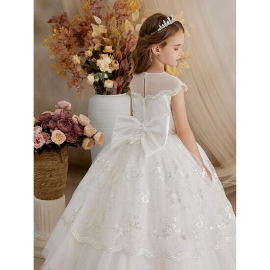 Princess Daliana - Lace and Tulle Communion Dress