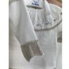Mac Illusion White and Beige Knit Baby Set with Hat