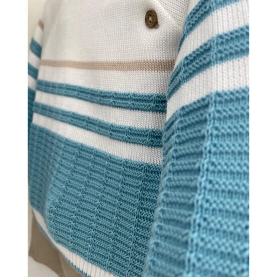 Mac Illusion – Vintage Blue Striped Sweater