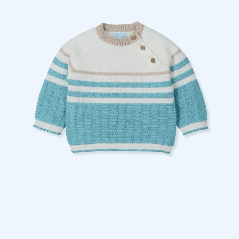 Mac Illusion – Vintage Blue Striped Sweater