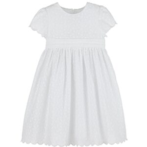 Classic White Dress with Embroidery – Luli and Me