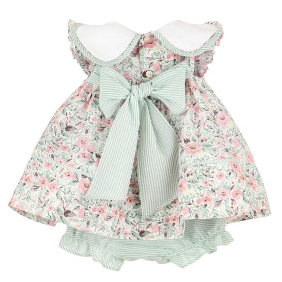 Floral Dress with Embroidered Collar – Sophie and Lucas