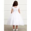 Flower Girl Tip Top Dress with Lace Sleeves