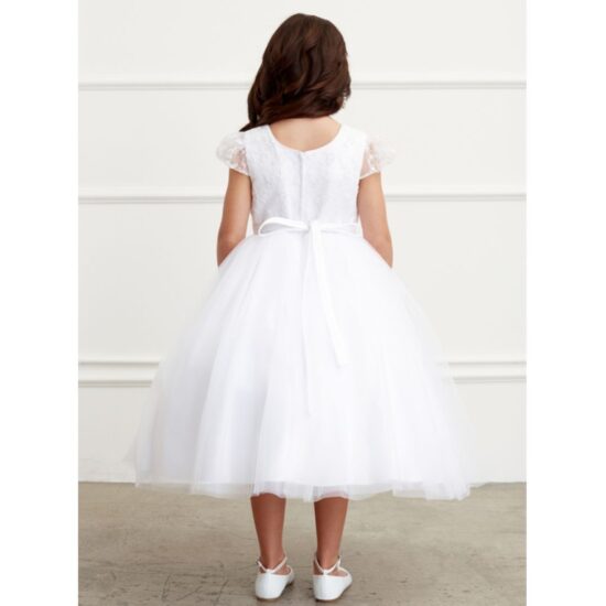Flower Girl Tip Top Dress with Lace Sleeves