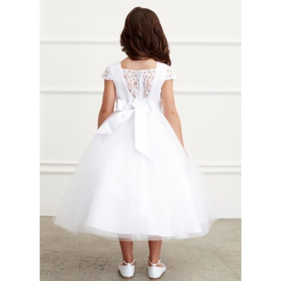 Flower Girl Tip Top Dress with Lace and Rhinestones