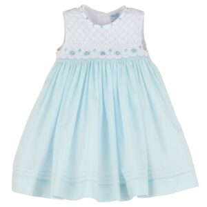 Light Blue Embroidered Dress – Luli and Me