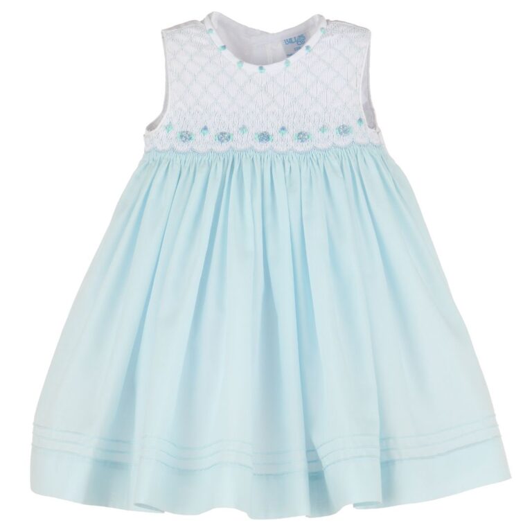 Light Blue Embroidered Dress – Luli and Me
