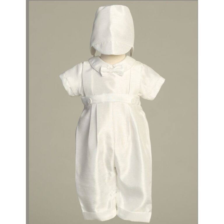 Lito - Baby Romper Christening Set with Bow and Hat