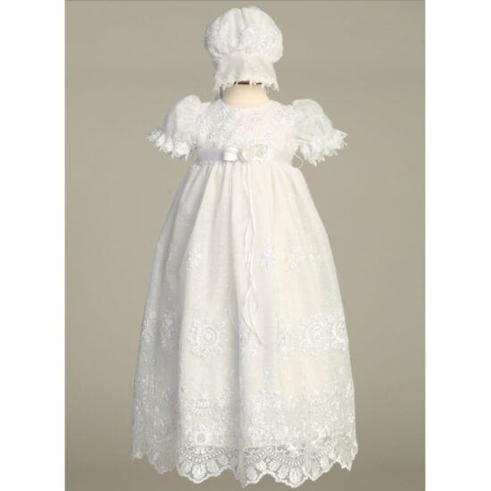 Lito - Classic Christening Dress with Lace