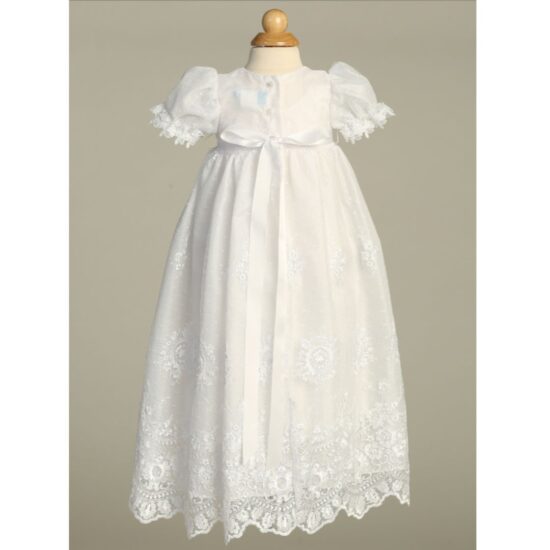 Lito - Classic Christening Dress with Lace