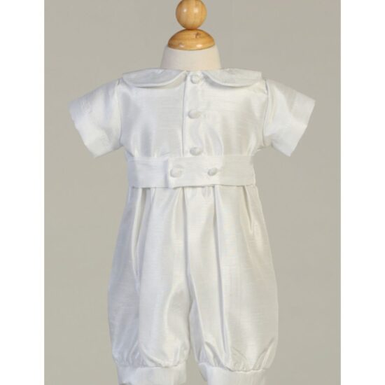 Lito Shantung romper with matching hat