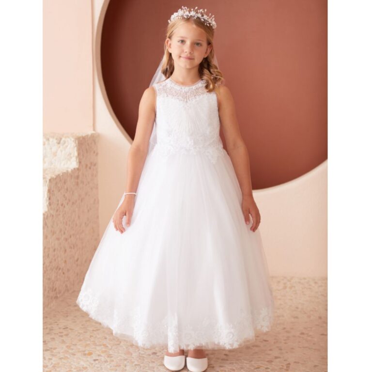 Royal Lace Princess Tip Top Flower Girl Dress