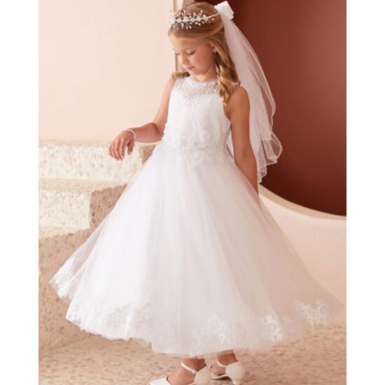 Royal Lace Princess Tip Top Flower Girl Dress