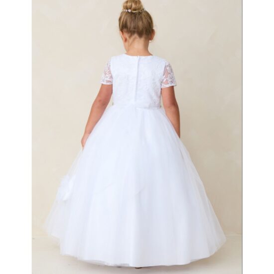 Tip Top Flower Girl Dress with Sparkly Waistband