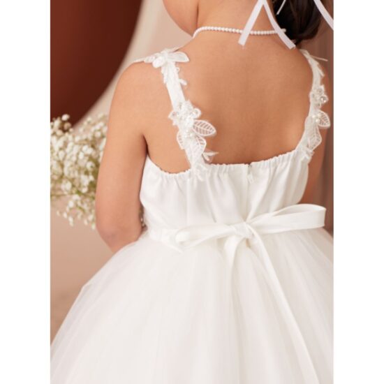 Tip Top - Flower girl dress with flowers at the waist