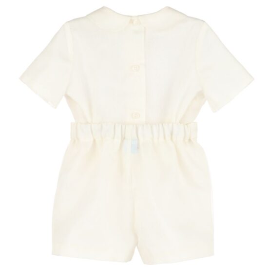 Boy's ivory set with classic collar – Luli and Me