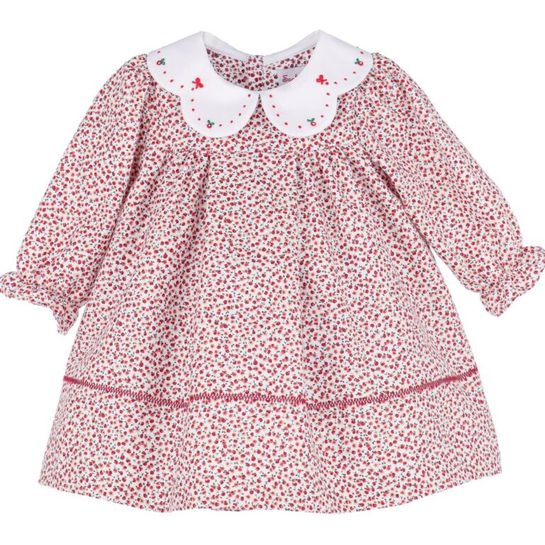 Floral dress with embroidered collar – Sophie and Lucas