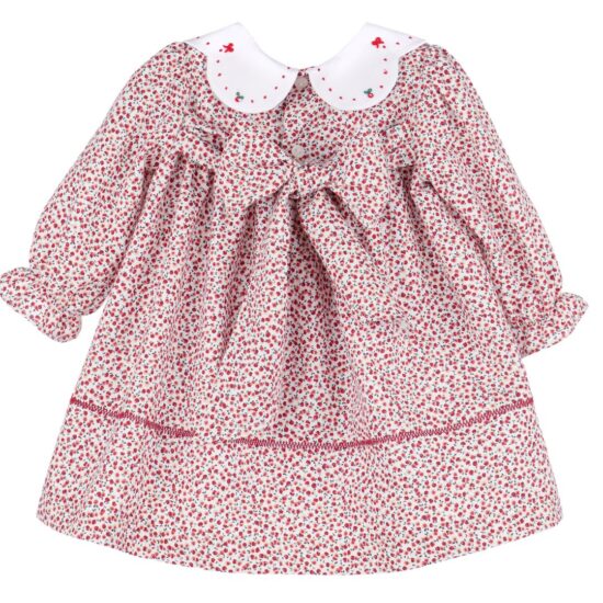 Floral dress with embroidered collar – Sophie and Lucas
