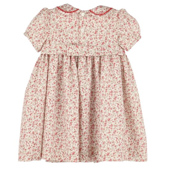Floral smocked round-neck dress – Luli and Me