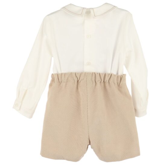 Ivory set with beige shorts – Luli and Me