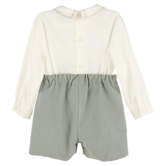 Ivory set with beige shorts – Luli and Me