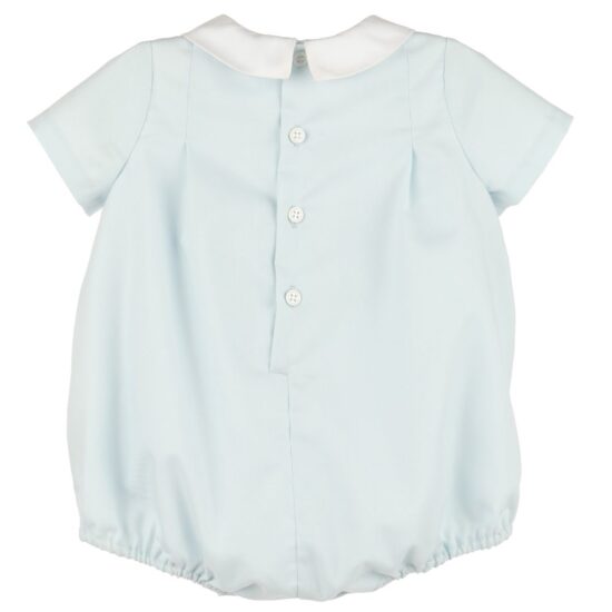 Light blue romper with white collar – Luli and Me